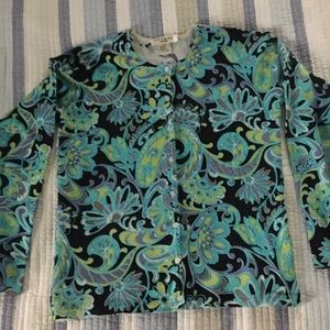 COPY - Rafael Petite Paisley Cardigan sweater